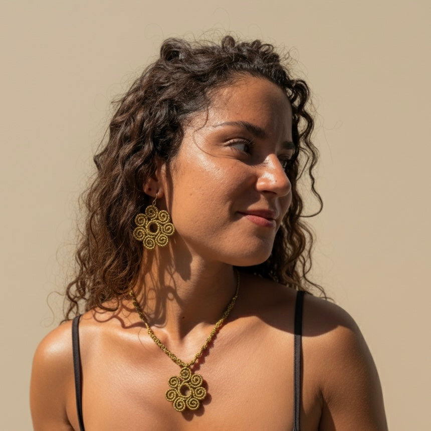 PENDIENTES "FLOR DE SALADA"