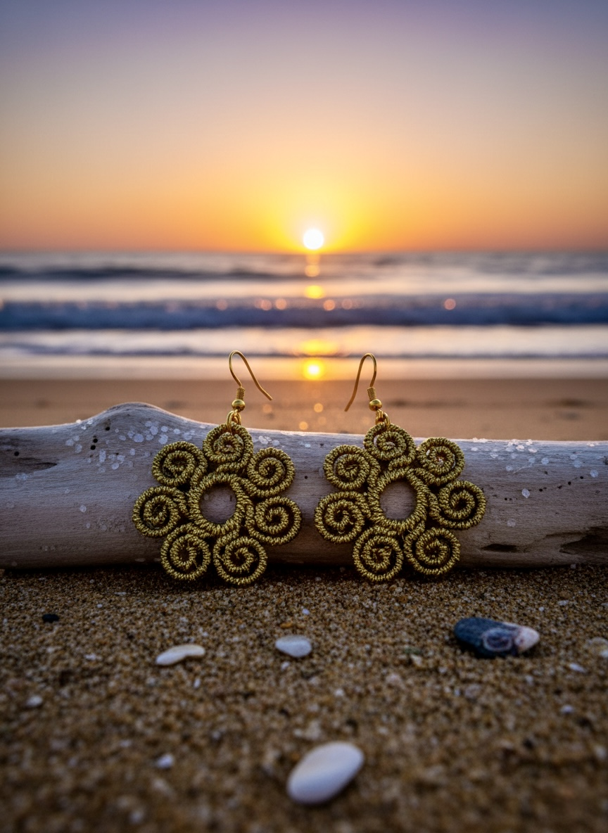 PENDIENTES "FLOR DE SALADA"